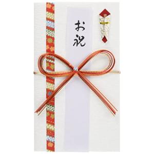 伊予結納センター 日本製 祝儀袋 金封 一般お祝用 花結び 赤 S081-01