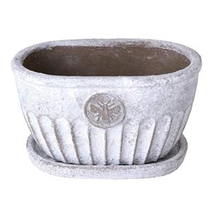 SPICE OF LIFE 植木鉢 オーバルプランター HONEYBEE Sサイズ 幅19cm 奥行12cm 高さ11cm CCGF111