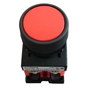 富士電機 押しボタンスイッチ 平形φ24 赤色 AR22F0R-11R
