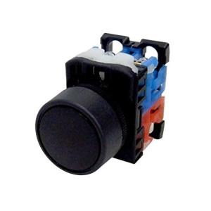 富士電機 押しボタンスイッチ 平形Φ24 黒 AR22F0R-11B
