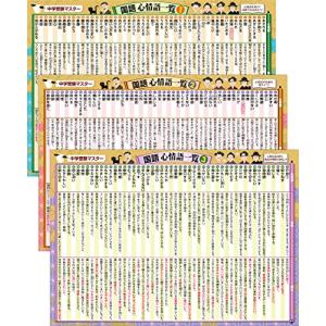 お風呂の学校 中学受験マスター国語 心情語まとめ お風呂ポスター 3枚セット 日本製 学習 知育 B3サイズ 防水の商品画像