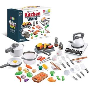 ロボットプラザ (ROBOT PLAZA) おままごとセット 52点 キッチン プラスチック 子供 おもちゃ 女の子 知育玩具 小学生 誕生日プレゼンの商品画像
