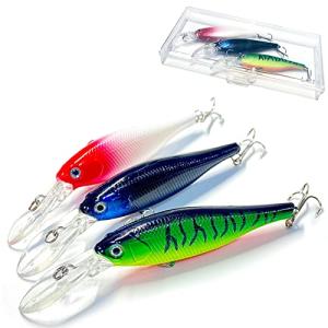 シーバスルアーセット3 BBflavorシャッドミノー 3個セット フローティングタイプ ケース