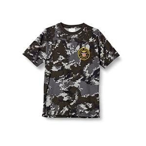 F-STYLE 米海軍紋章刺ワッペン付 ミリタリーカモフラージュTシャツ F-SD020754-アーバンデジタル/L