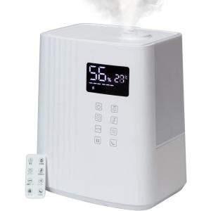 iimono117 ハイブリッド加湿器  リモコン付き 12段階加湿量調節 最大加湿量 650ml/h コンパクトサイ