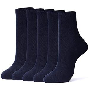 mujina ビジネスソックス 呼吸する 靴下 メンズ ビジネス 紳士 無地 5足セット 竹繊維 防臭 抗菌 通気 無地 クルーソックス くつした ネ