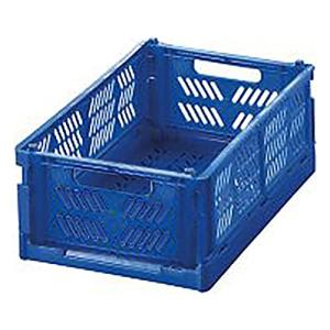 アズワン 折りたたみコンテナ ブルー /4-760-02