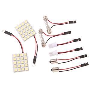 Phoenix 車用 LEDルームランプ 2枚セット12V／20SMD／アダプター3種類ルームライト