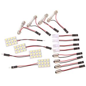 Phoenix 車用 LEDルームランプ 4枚セット12V／12SMD／アダプター3種類ルームライト