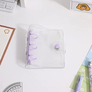 88flix トレカケース 韓国 バインダー パープル ラメ入り キラキラ 可愛い 3穴 リフィル30枚付きコレクトブック