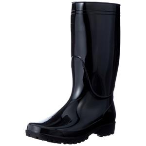 長靴 軽半 レインブーツ PVC スタンダード 9661 メンズ BLACK 29.0cm