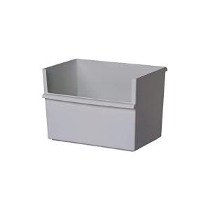 ライクイット  小物 収納 ケース コンテナー ワイド 深型 幅38x奥26.8x高26cm グレー 日本製 JT-01