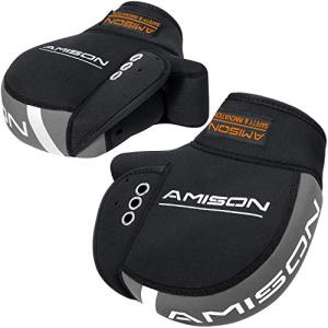 Amison バイク用 ハンドルカバー ネオプレーン 防寒 防水 防風 ハンドルウォーマー 保温性抜群 反射コーティング付き