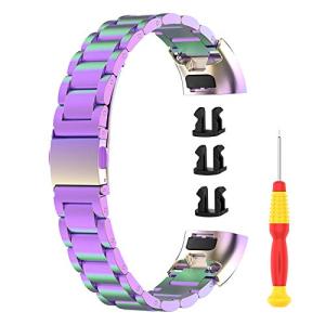 HUAWEI用 Band 4 pro/Band 3 pro/Band 3用 交換バンド ベルト スマートウォッチバンド ステンレス製 SOOYEEH