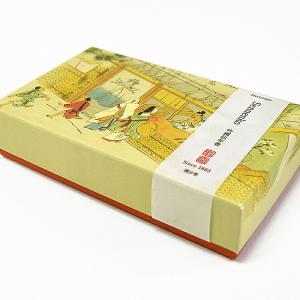 モダン調香のお線香平箱 約130g入 煙少香 燃焼時間約25分 モダン調香 日本製 伝統的 沈香 甘松 丁子 桂皮 白檀 龍脳 天然生薬 カメヤマ 孔官堂