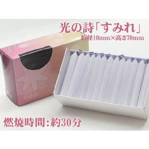 ろうそく 花形ローソク 光の詩 すみれ 燃焼約3...の商品画像