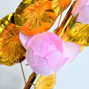 お盆飾り お盆用品 仏具 A 赤蓮 三輪 ２本入り 一対 お盆 盆飾り 迎え火 送り火 盆花 仏花 仏壇 盆棚 蓮 ハス お盆 お供え 飾り方 仏具 新盆 初盆 Ko Rd 庵心堂 通販 Yahoo ショッピング