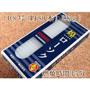 燃焼時間約35分 実用ろうそく 東亜ローソク 煌 きらめき 0.8号約80本 225g 煌シリーズ 実用ろうそく 仏事 災害 緊急 灯り 5のつく日｜ansindo