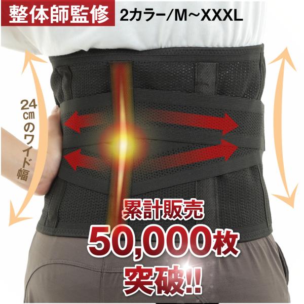 腰痛ベルト 腰コルセット コルセット 大きいサイズ 腰サポーター 骨盤ベルト男女兼用 骨盤補正 整体...