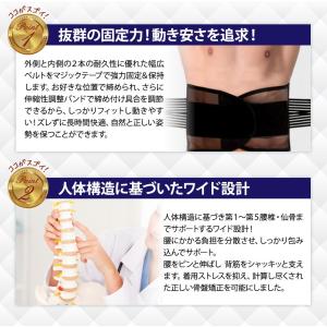 ぎっくり腰 ガッチリ固定 腰痛ベルト コルセッ...の詳細画像4