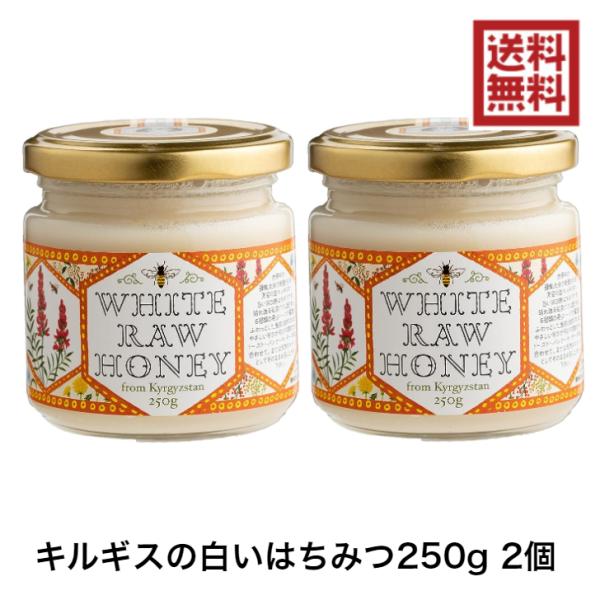キルギスの白いはちみつ 250g 2個 完全非加熱 蜂蜜 活性酵素 無農薬 エコチャージジャパン