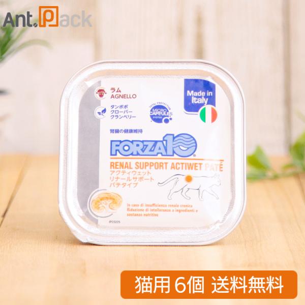 フォルツァ10 アクティウェット リナール ラム （腎臓） 猫用 100g×6個 （13659）