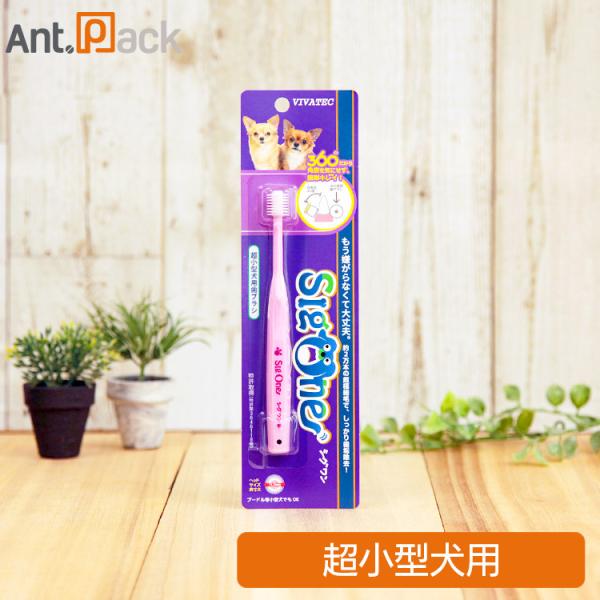 シグワン 超小型犬用 歯ブラシ ピンク　［ネコポス発送］9本まで（00353）
