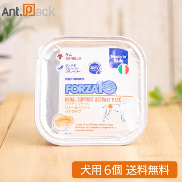 フォルツァ10 アクティウェットリナール ラム （腎臓） 犬用 100g×6個 （13673）