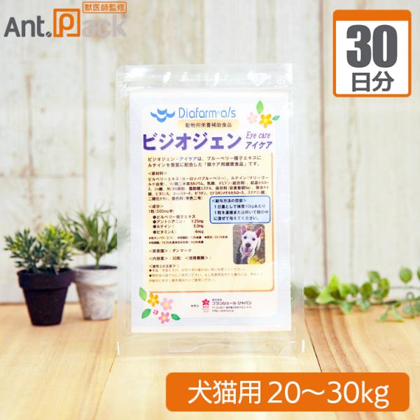 プランシュール DFビジオジェン・アイケア 犬猫用 体重20kg〜30kg 1日3粒30日分