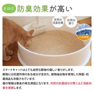 穀物の猫砂 スマートキャット 2.27kg(約...の詳細画像3