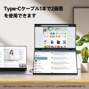 デュアル モバイルモニター HOOGEE 15...の詳細画像2