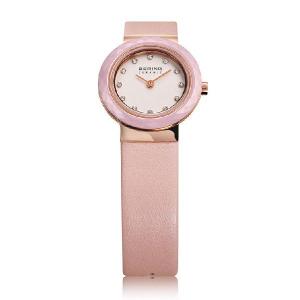 ベーリング 腕時計 969 ピンク レディース Ladies Calf Bering Leather モデル着用 注目アイテム おしゃれ かわいい フォーマル 時計