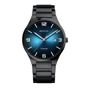 ベーリング 腕時計 BERING Unisex TITANIUM Collection 15240-727 ブルー ブラック メンズ 時計 ブランドの商品画像