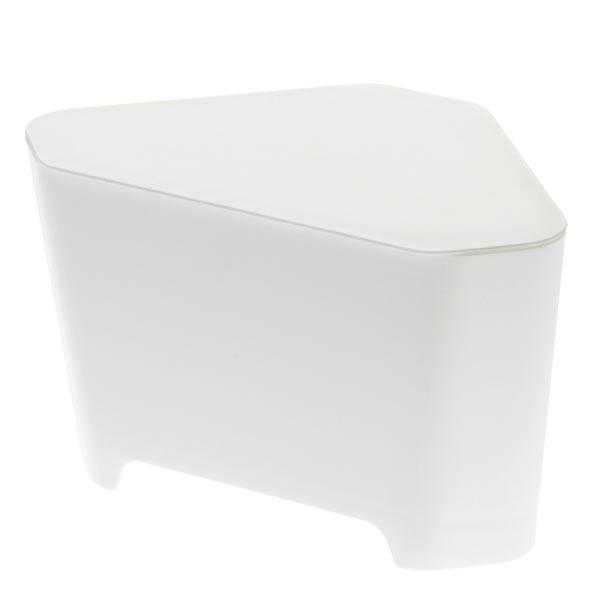 （オススメ）山崎実業 YAMAZAKI 浮かせる フタ付き三角コーナー アクア ホワイト 3236 ...