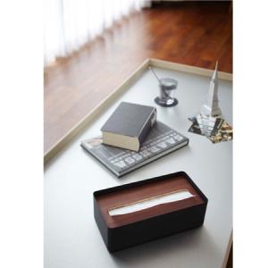 山崎実業 Yamazaki ティッシュケース 安い ティッシュカバー リン おしゃれ ブラウン L かわいい