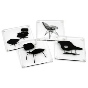 イームズ チェア コースター 4枚セットモマ取扱 Eames KT0048 おしゃれ かわいい 北欧｜antdesignstore