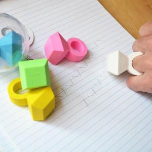 Eraser Ing 指輪の消しゴム 消しゴム 100 品質保証 イレイサーリング 指輪型 おしゃれ かわいい ダイヤ ダイヤの指輪