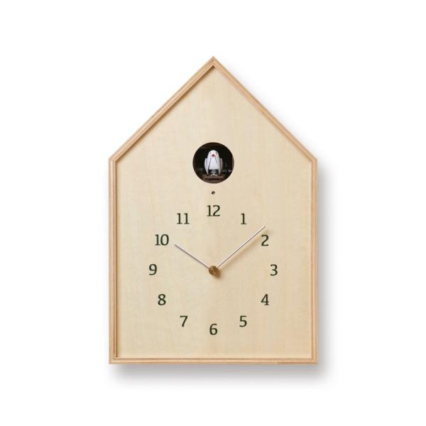 レムノス Lemnos Birdhouse Clock カッコー時計 ナチュラル16-12 NT N...