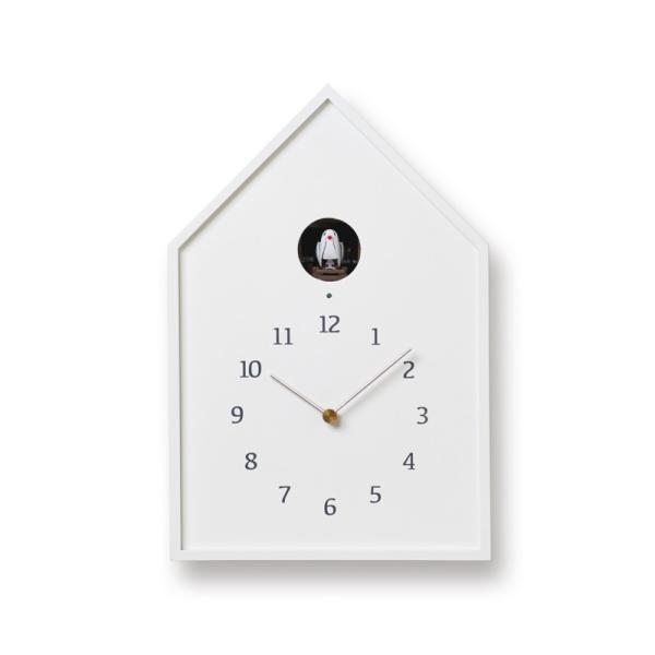 レムノス Lemnos Birdhouse Clock カッコー時計 ホワイト16-12 WH NY...