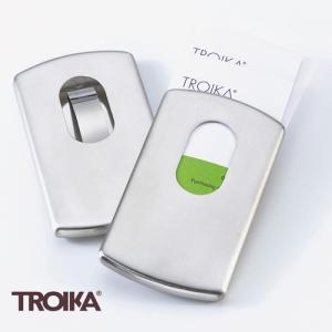 （メール便可）トロイカ TROIKA 縦長ビジネスカードケース スライド シルバー TR-CDC30ST｜antdesignstore