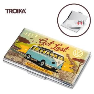 メール便対応可 トロイカ Volkswagen 横長スリムビジネスカードケース レッツゲットロスト おしゃれ かわいい