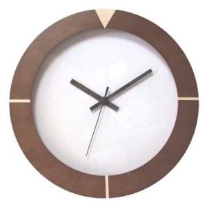 フォーカススリー ラウンドエッジロック 大幅値下げランキング V 0048 電波時計 ブラウン 掛け時計 おしゃれ ウォ デザイナーズ 時計 壁掛け時計 デザイン かわいい