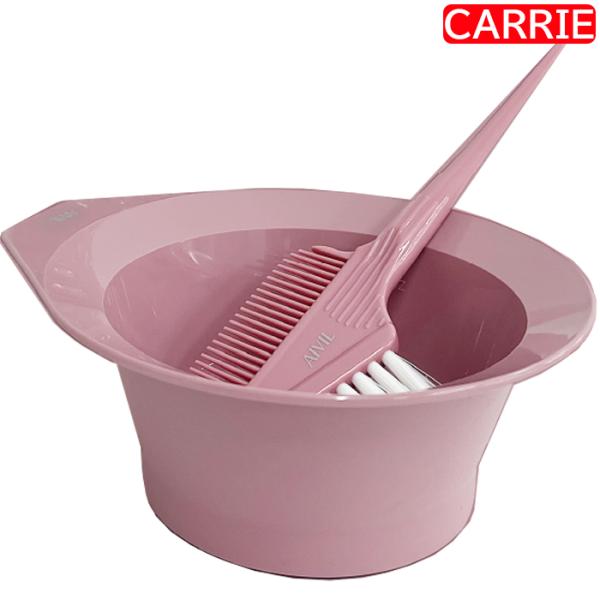 アイビル カラーカップ ヘアダイブラシ バトン セット 【　ダスティーピンク　】　｜　ヘアカラー用カ...