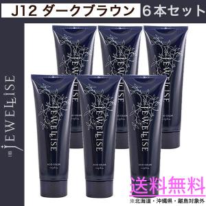 ６本セット ナプラ HB ジュエライズ 190g ｜ J12 ダークブラウン ｜ 1剤式 酸性カラー ヘアカラー ヘアマニキュア プロ用 サロン napla 送料無料｜antec35