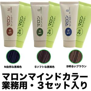 マロン マインドカラー （業務用）３セット入り　ヘアカラー・白髪染め