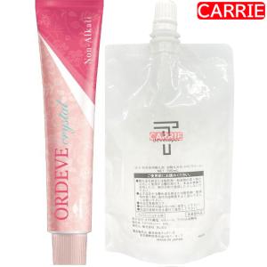 ミルボン オルディーブ クリスタル ヘアカラー ニュートラルブラウン 【　c7-NB/n ｜ ノンアルカリカラー　】 80g　デベロッパー(オキシ) 6% 100mL セット【M】