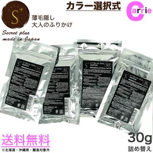 シークレットプラス 30g 詰め替えタイプ カラー選択式｜Secrett plus シークレットパウダー｜粉 薄毛隠し パウダー 頭皮 薄毛 増毛 送料無料