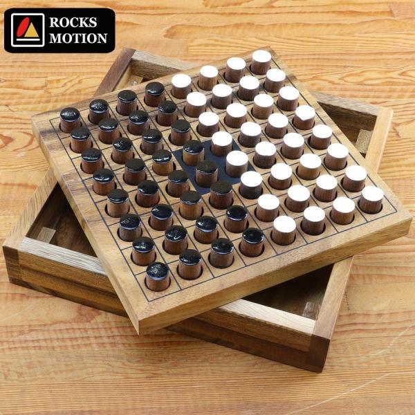 ロックスモーション 木製 リバーシ  木のおもちゃ 玩具 ウッド おしゃれ 定番ボードゲーム テーブ...