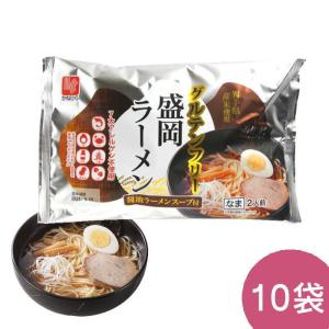 倍倍ストア対象 かねひら 盛岡ラーメン グルテンフリー 10袋セット 生めん 純米めん 米粉麺 ライスヌードル 岩手県産米使用 兼平製麺所