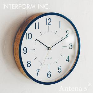 INTERFORM 掛け時計 Lefteo レフテオ クロック 電波時計 インターフォルム 壁掛時計 ウォールクロック お祝い 北欧 モダン インテリア 書斎｜antena5